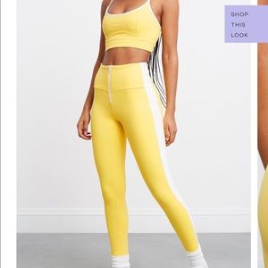Bandier NWT YELLOW WORKOUT SET
